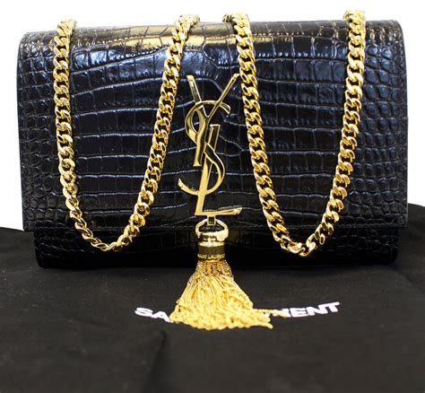 ysl bag with gold chain|ysl black purse gold chain.